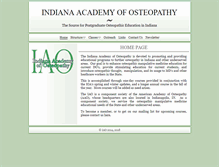 Tablet Screenshot of indianaacademyofosteopathy.com